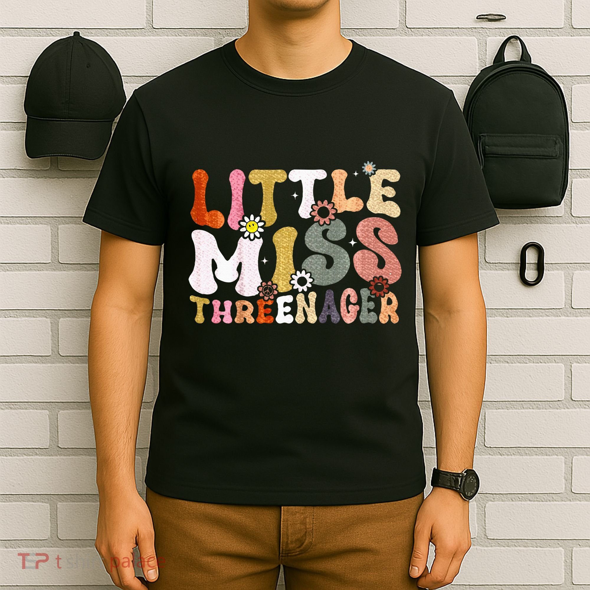 Little Miss Threenager 3rd Birthday Girl Boho T-Shirt