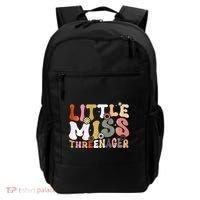 Little Miss Threenager 3rd Birthday Girl Boho Backpack thumb 0