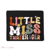 Little Miss Threenager 3rd Birthday Girl Boho Mousepad thumb 0