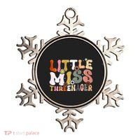 Little Miss Threenager 3rd Birthday Girl Boho Ornament thumb 0