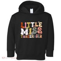 Little Miss Threenager 3rd Birthday Girl Boho Toddler Hoodie thumb 0