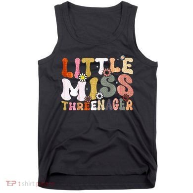 Little Miss Threenager 3rd Birthday Girl Boho Tank Top
