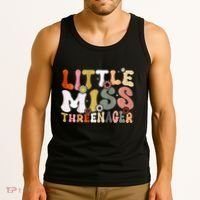 Little Miss Threenager 3rd Birthday Girl Boho Tank Top thumb 3