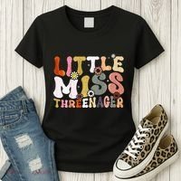 Little Miss Threenager 3rd Birthday Girl Boho Women's T-Shirt thumb 3