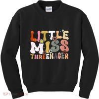 Little Miss Threenager 3rd Birthday Girl Boho Kids Sweatshirt thumb 0