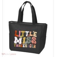 Little Miss Threenager 3rd Birthday Girl Boho Tote Bag thumb 3