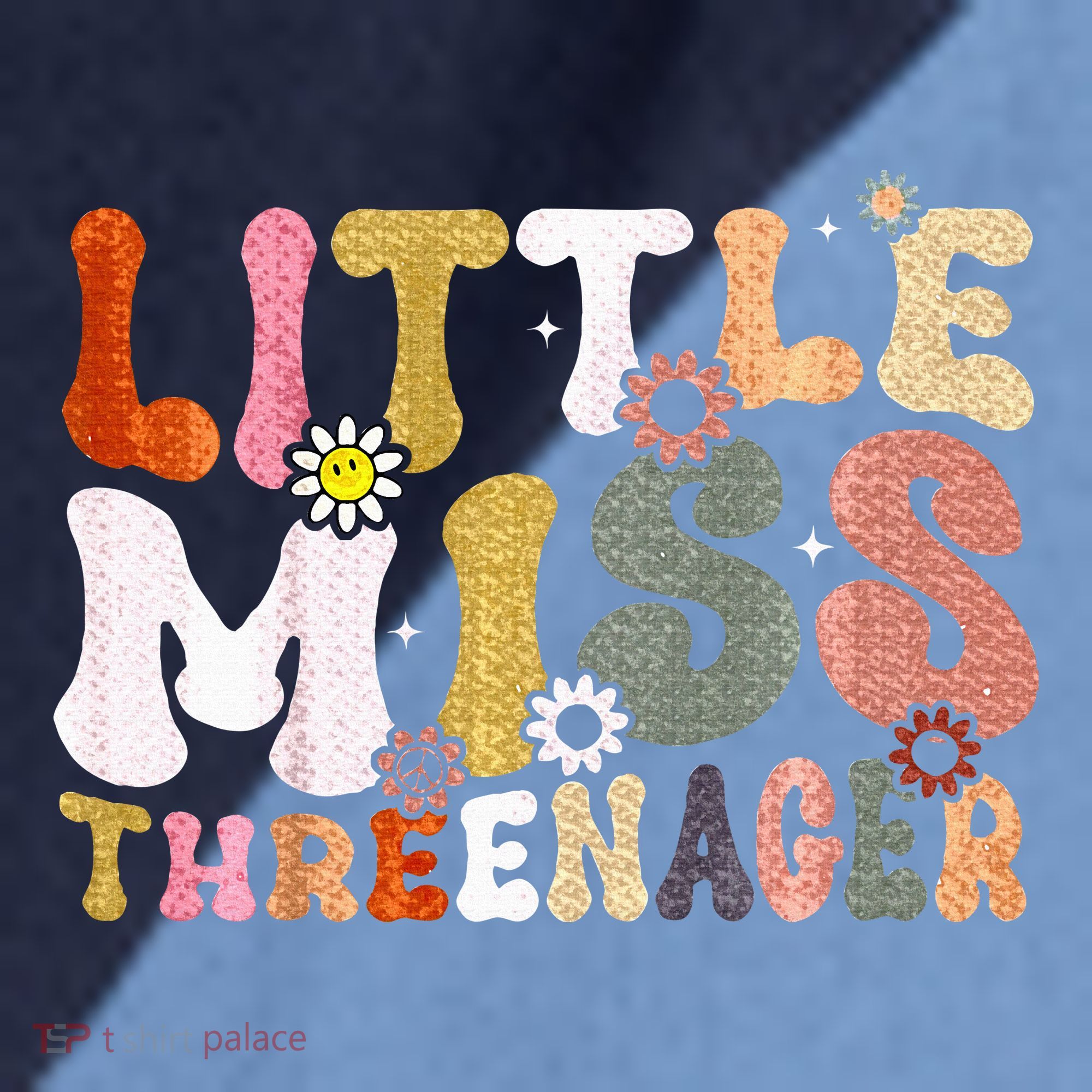 Little Miss Threenager 3rd Birthday Girl Boho Raglan Baseball Sleeve Shirt