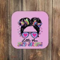 Little Miss Third Grade Girl Back To School 3rd Grade Coaster thumb 0