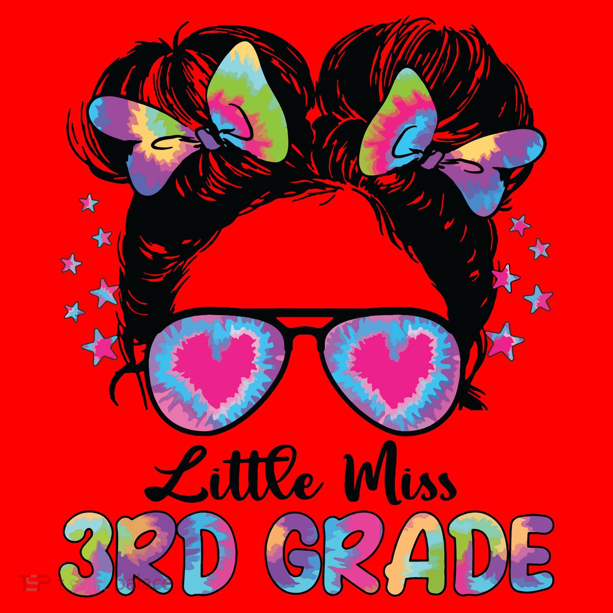 Little Miss Third Grade Girl Back To School 3rd Grade Santa Hat