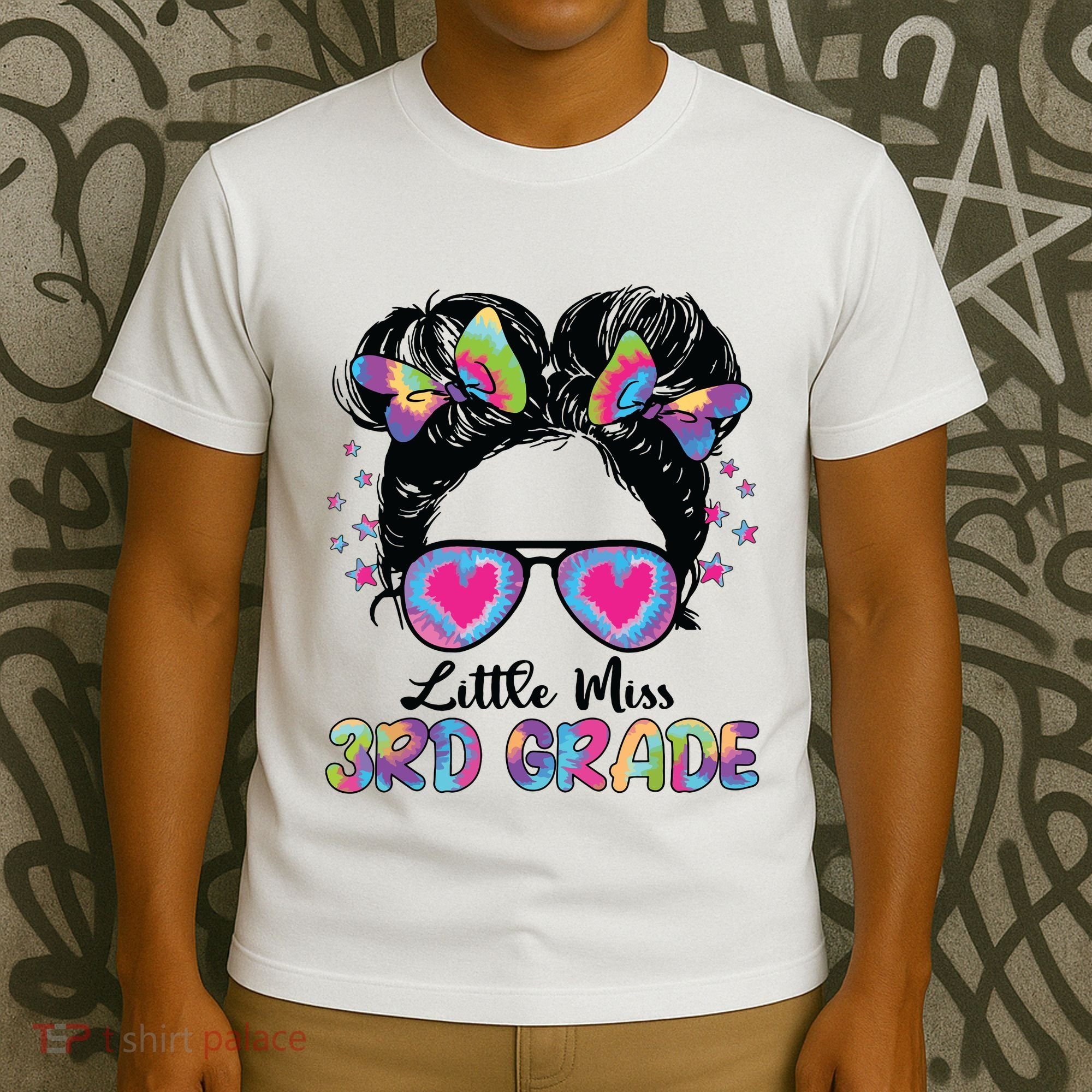 Little Miss Third Grade Girl Back To School 3rd Grade T-Shirt