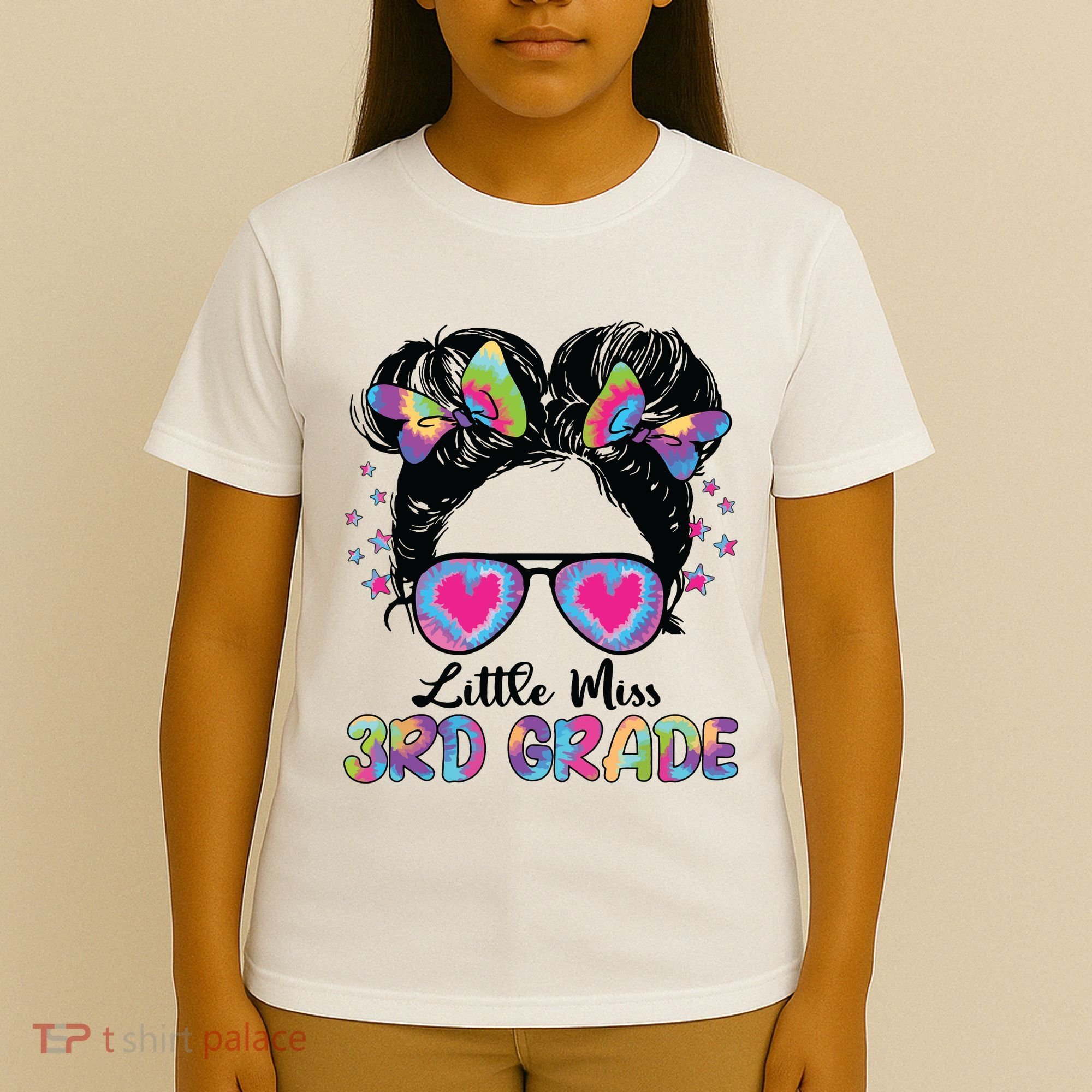 Little Miss Third Grade Girl Back To School 3rd Grade T-Shirt
