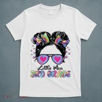 Little Miss Third Grade Girl Back To School 3rd Grade T-Shirt thumb 5