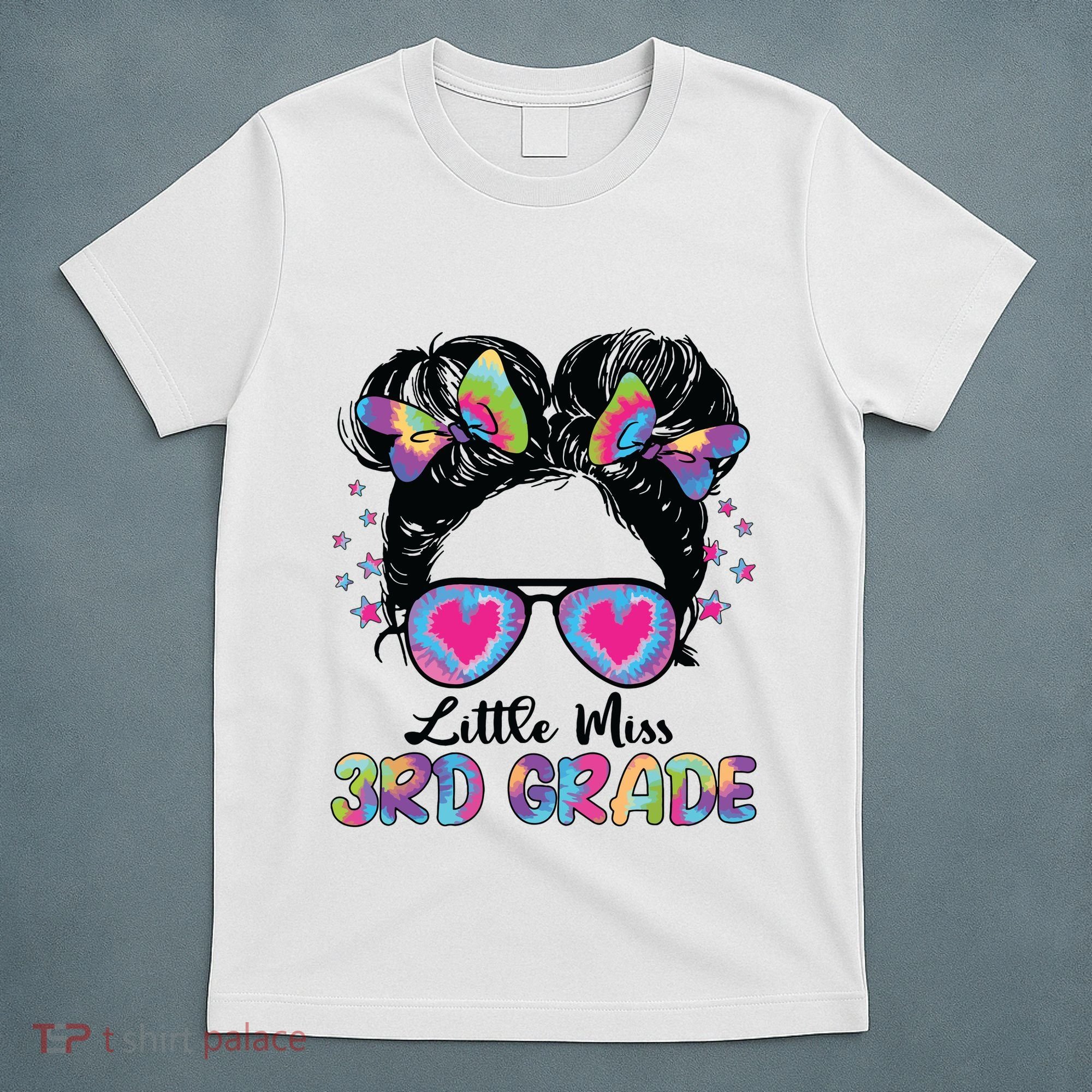 Little Miss Third Grade Girl Back To School 3rd Grade T-Shirt