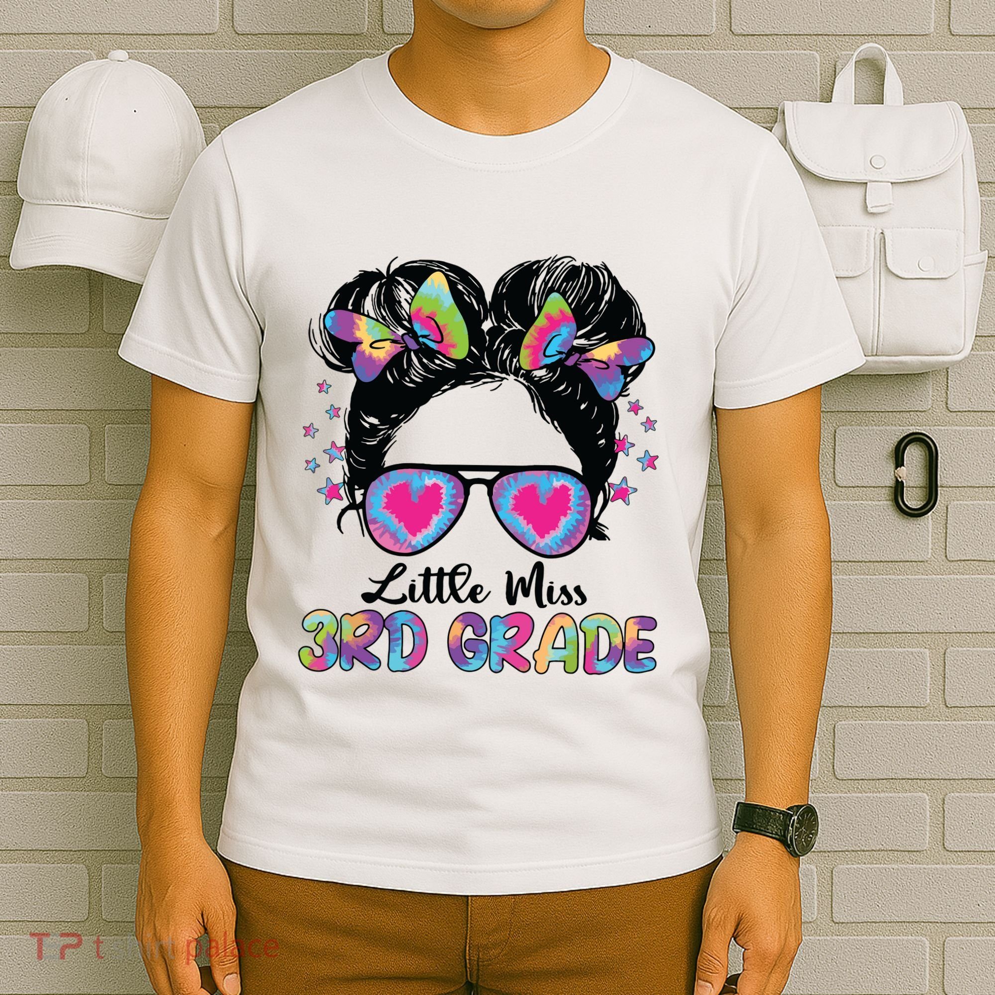 Little Miss Third Grade Girl Back To School 3rd Grade T-Shirt