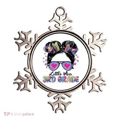 Little Miss Third Grade Girl Back To School 3rd Grade Ornament