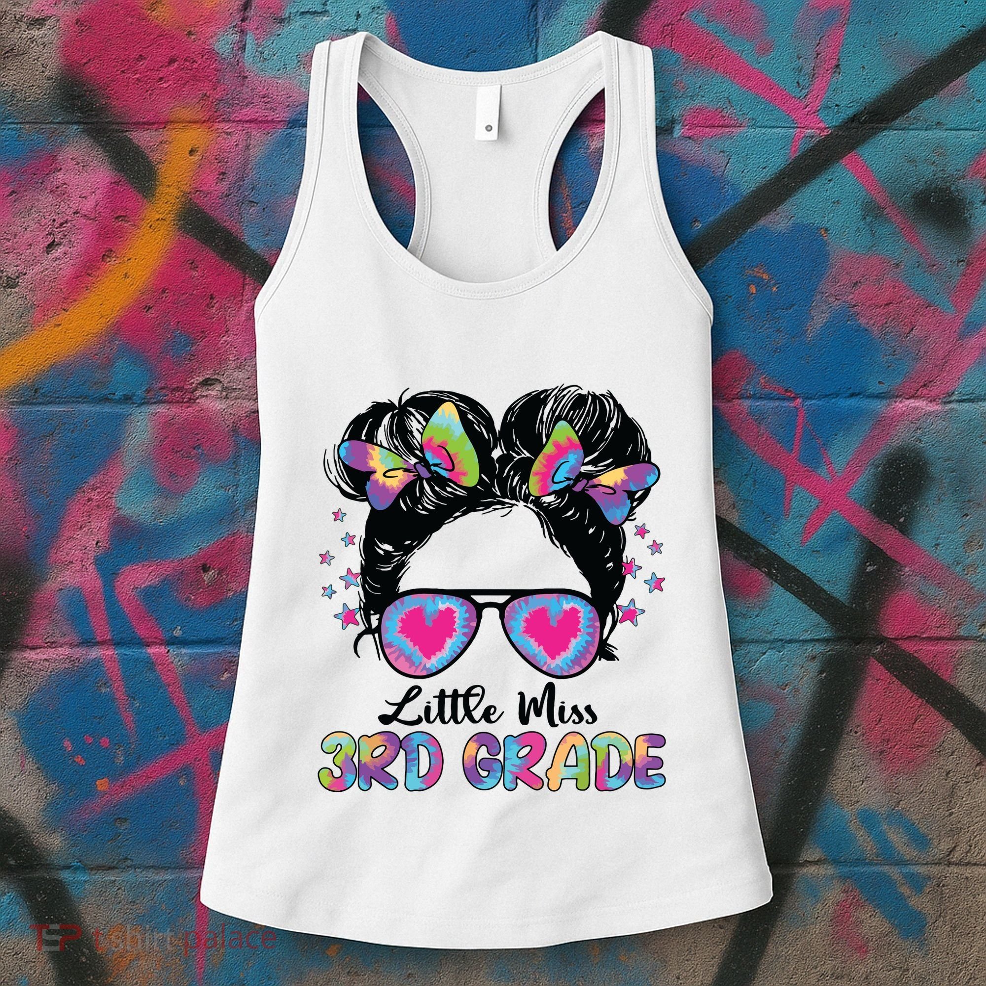 Little Miss Third Grade Girl Back To School 3rd Grade Women's Tank Top