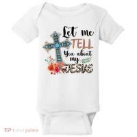 Let Me Tell You About My Jesus Christian Bible God Baby Bodysuit thumb 0
