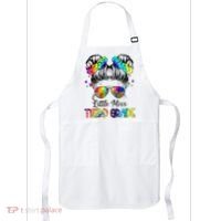 Little Miss Third Grade Messy Bun Back To School Apron thumb 0
