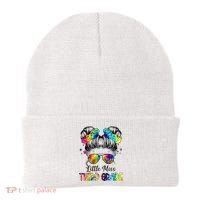 Little Miss Third Grade Messy Bun Back To School Beanie thumb 0