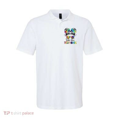Little Miss Third Grade Messy Bun Back To School Polo