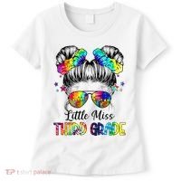 Little Miss Third Grade Messy Bun Back To School Women's T-Shirt thumb 0