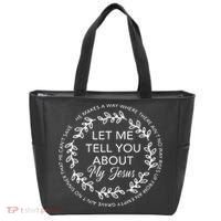Let Me Tell You About My Jesus Gift Tote Bag thumb 0