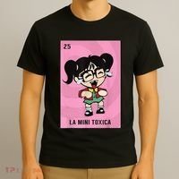 La Mini Toxica Card Mexican Lottery Card Baby Girl T-Shirt thumb 3