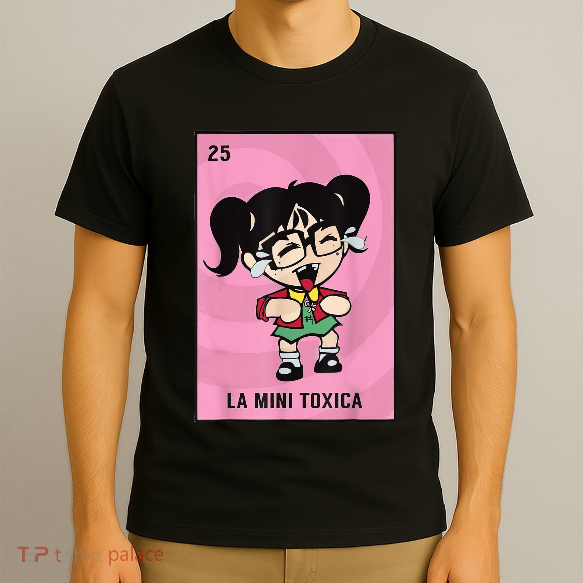 La Mini Toxica Card Mexican Lottery Card Baby Girl T-Shirt