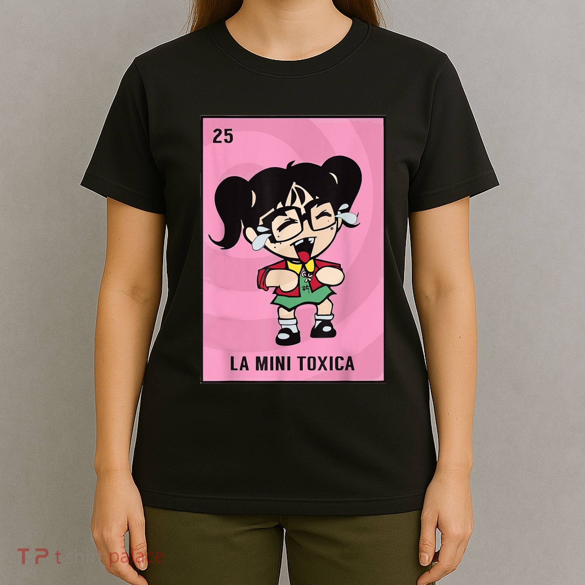 La Mini Toxica Card Mexican Lottery Card Baby Girl T-Shirt