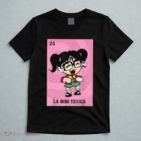 La Mini Toxica Card Mexican Lottery Card Baby Girl T-Shirt thumb 5