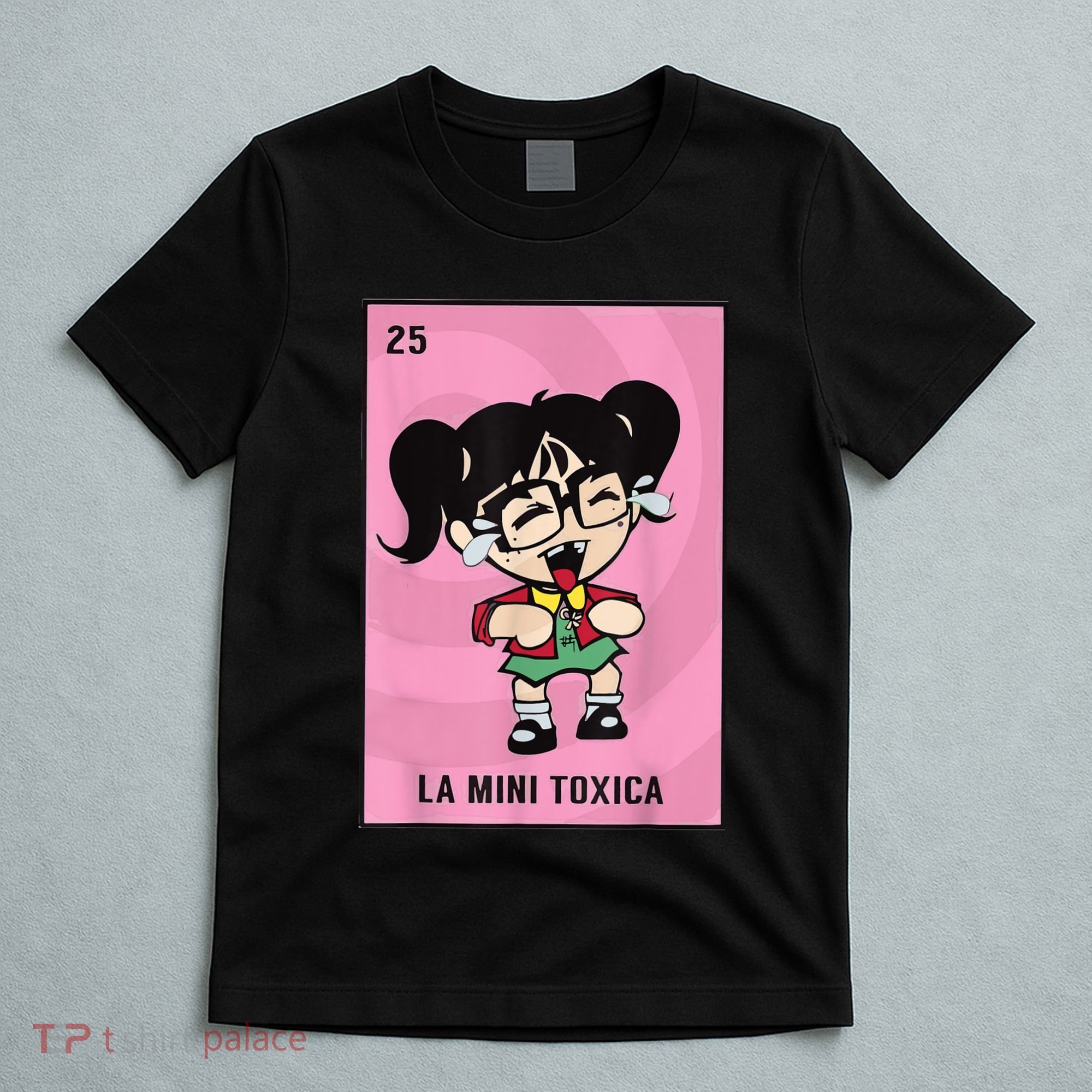 La Mini Toxica Card Mexican Lottery Card Baby Girl T-Shirt