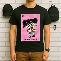 La Mini Toxica Card Mexican Lottery Card Baby Girl T-Shirt thumb 6
