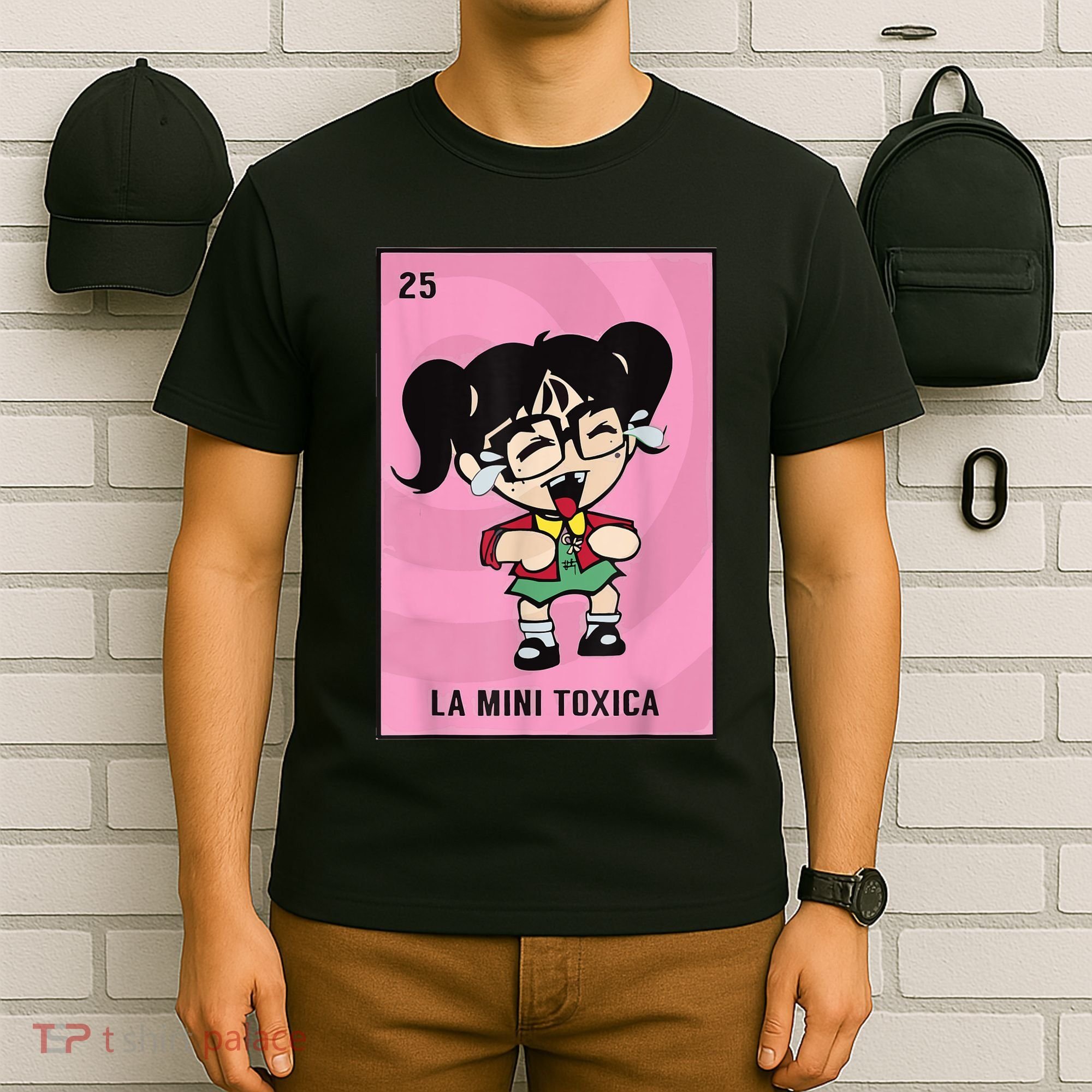 La Mini Toxica Card Mexican Lottery Card Baby Girl T-Shirt