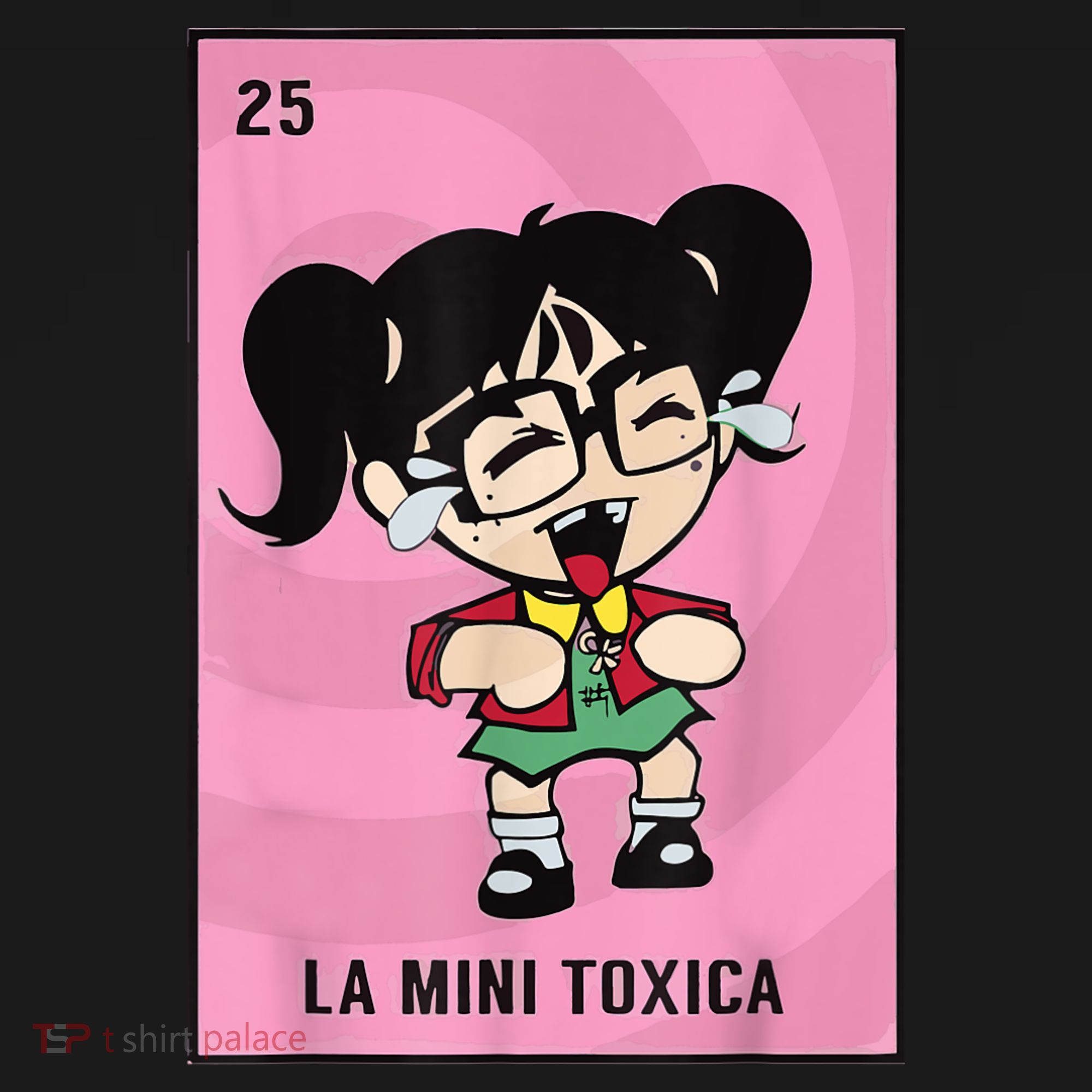 La Mini Toxica Card Mexican Lottery Card Baby Girl T-Shirt