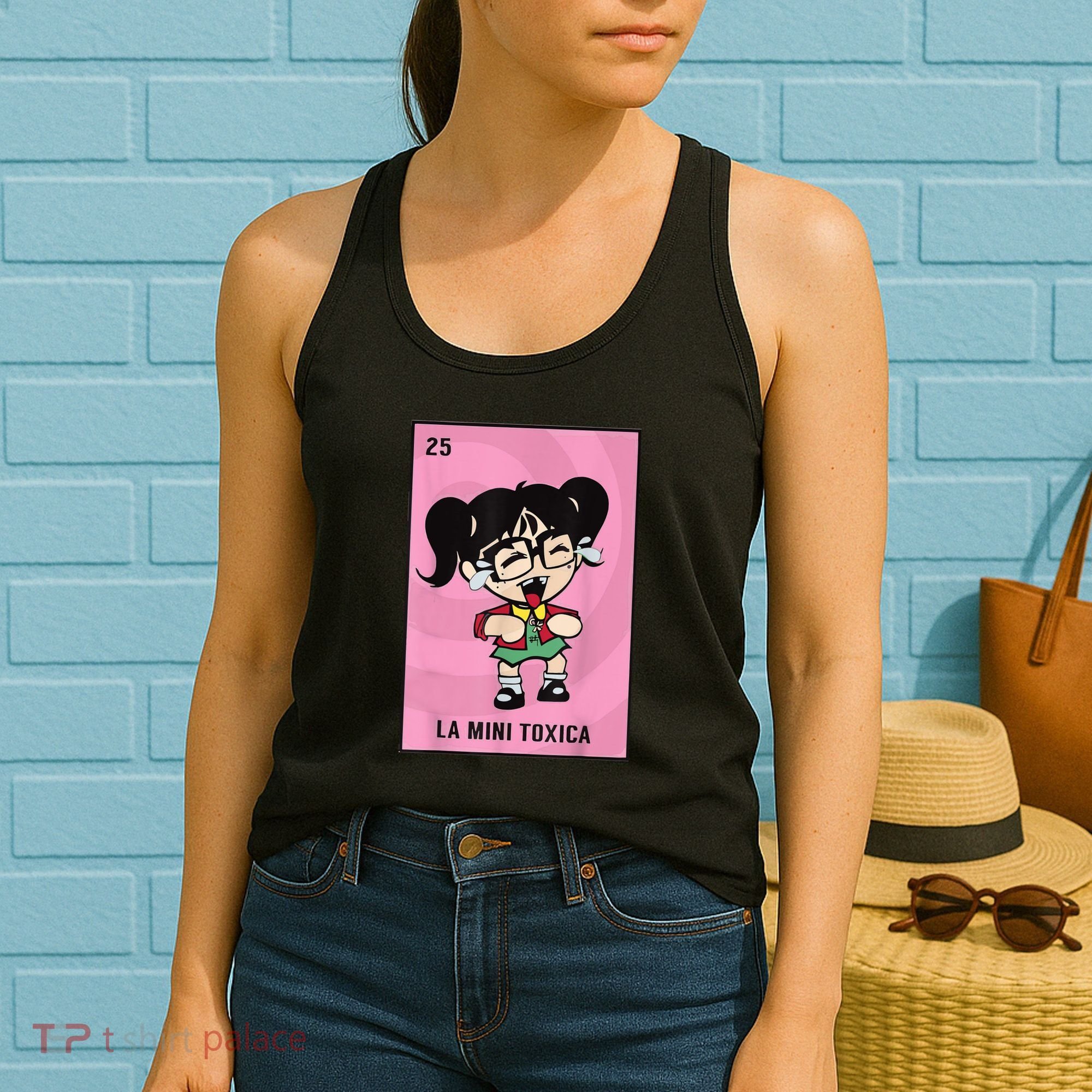 La Mini Toxica Card Mexican Lottery Card Baby Girl Women's Tank Top