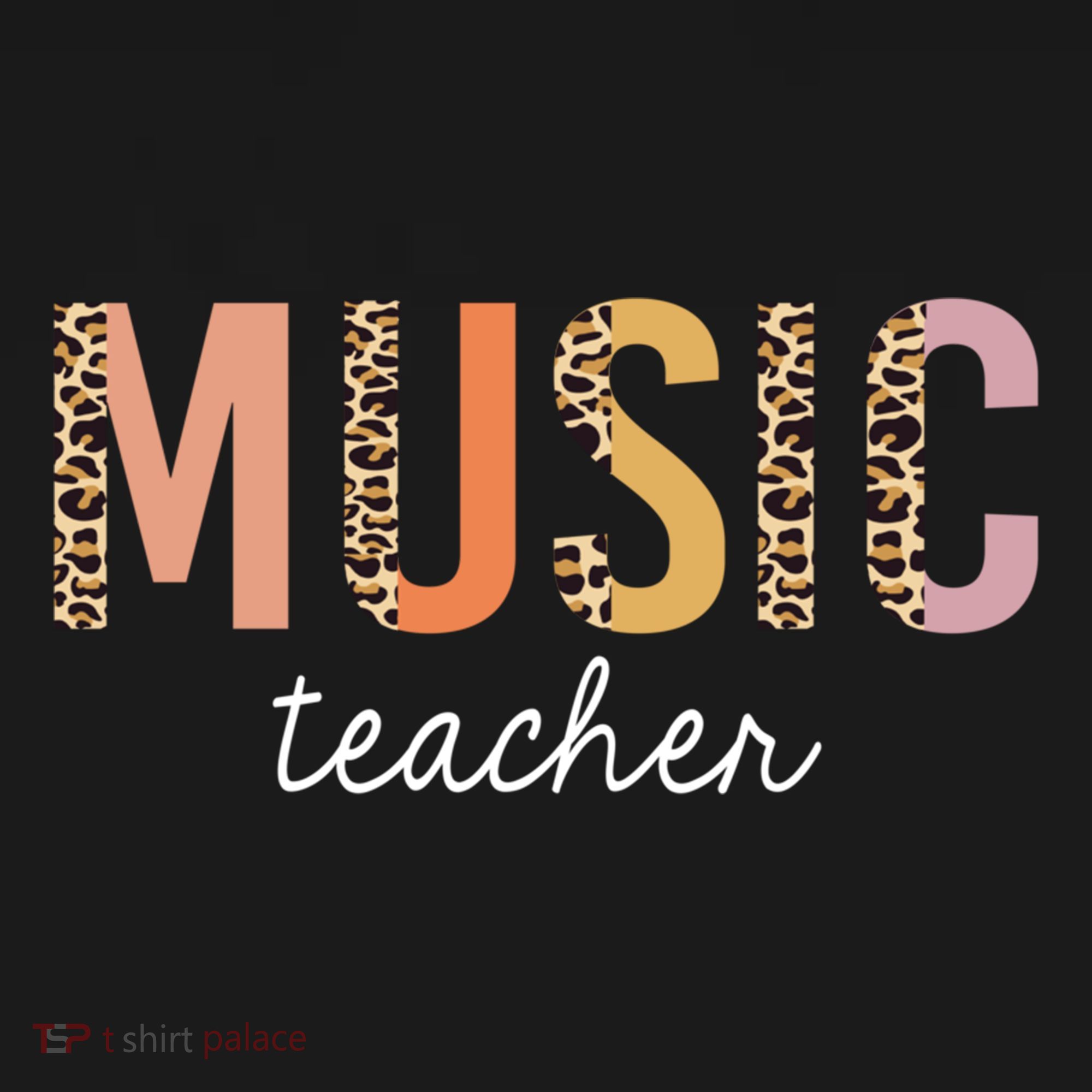 Leopard Music Teacher Cute Back To School Supplies Gift Women's Hoodie
