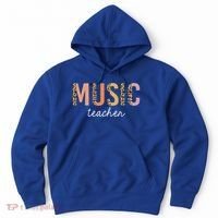 Leopard Music Teacher Cute Back To School Supplies Gift Hoodie thumb 0