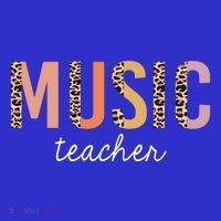 Leopard Music Teacher Cute Back To School Supplies Gift Hoodie thumb 2