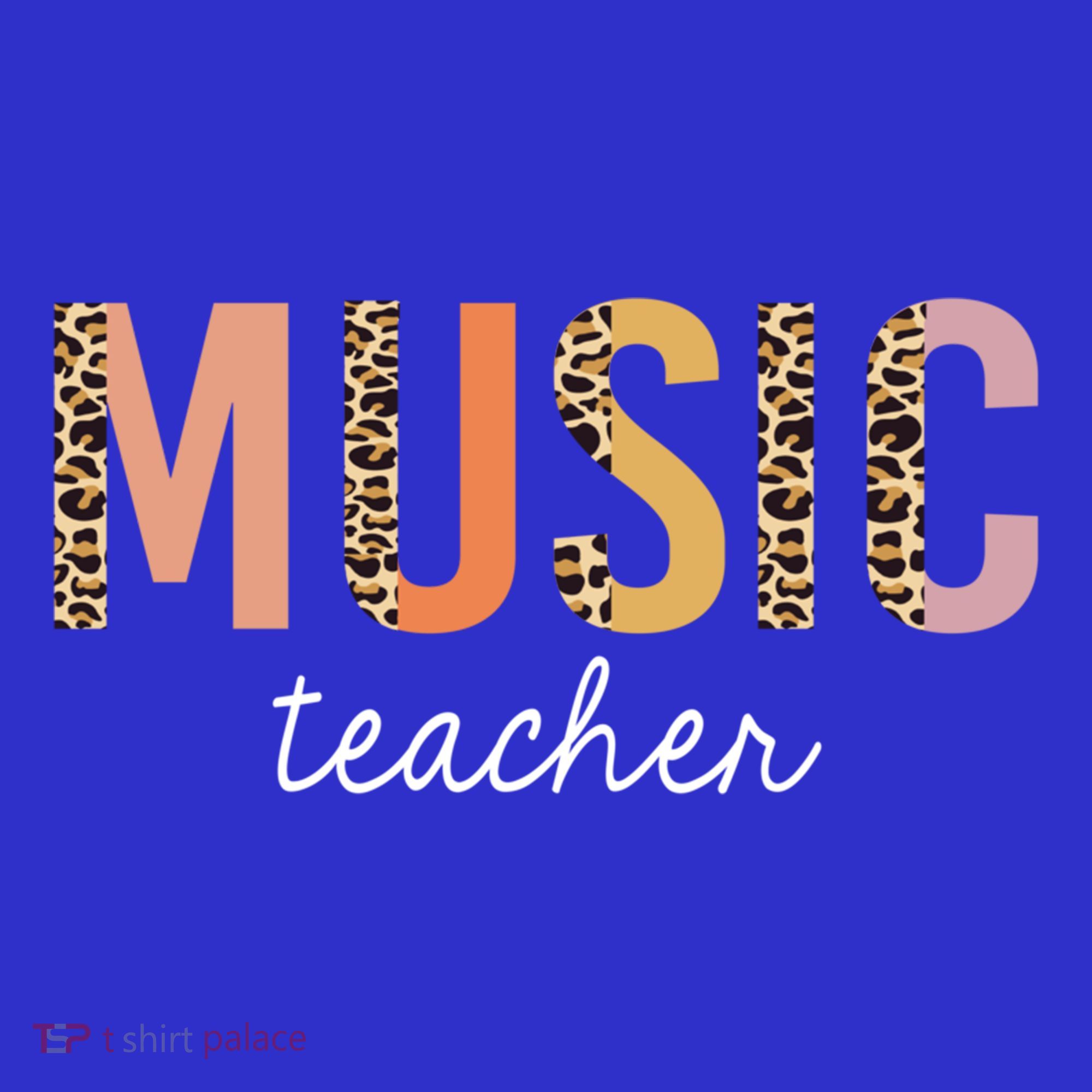 Leopard Music Teacher Cute Back To School Supplies Gift Women's Tank Top