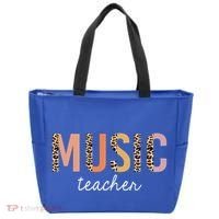 Leopard Music Teacher Cute Back To School Supplies Gift Tote Bag thumb 0