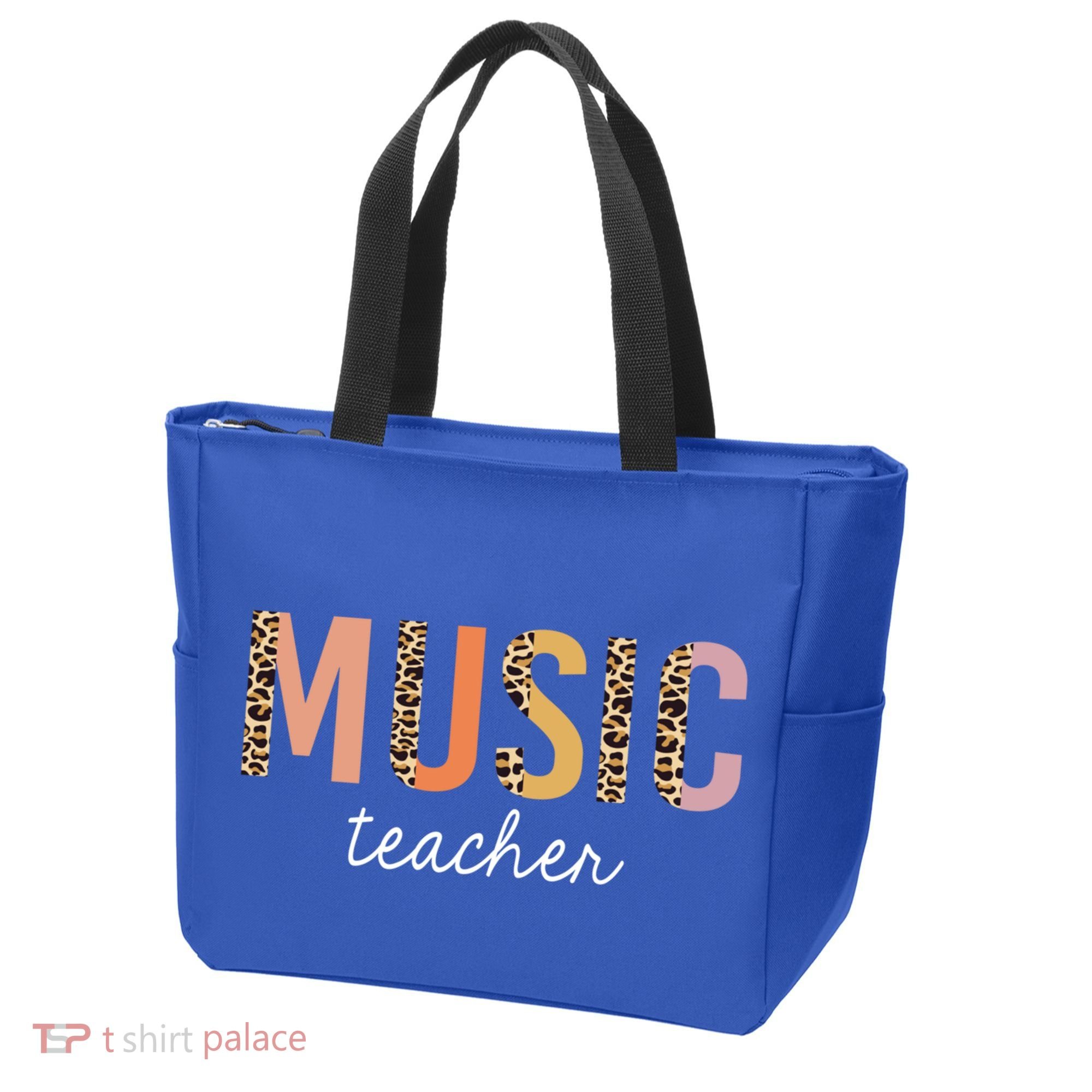 Leopard Music Teacher Cute Back To School Supplies Gift Tote Bag