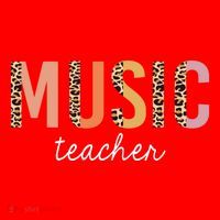 Leopard Music Teacher Cute Back To School Supplies Gift Santa Hat thumb 1