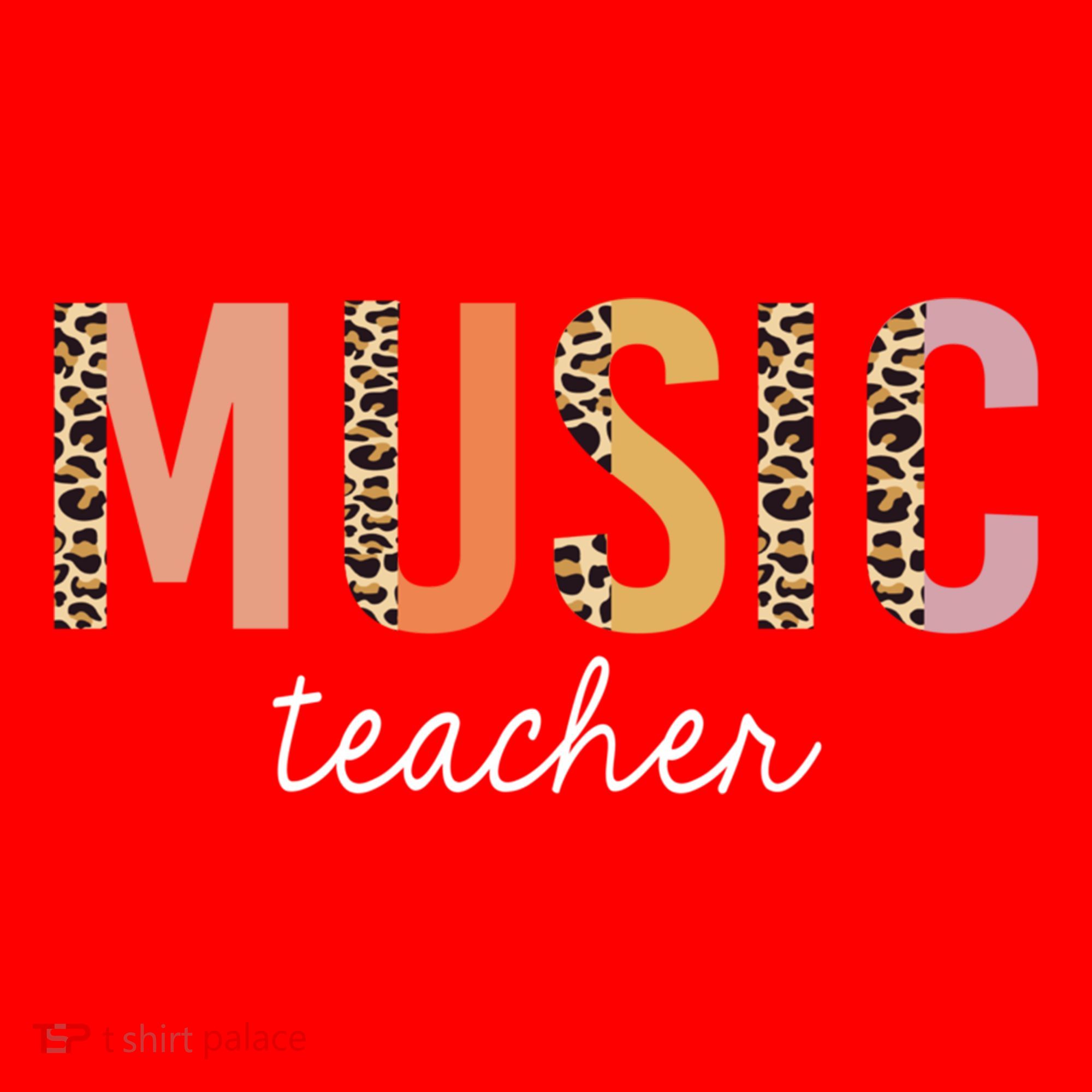 Leopard Music Teacher Cute Back To School Supplies Gift Santa Hat