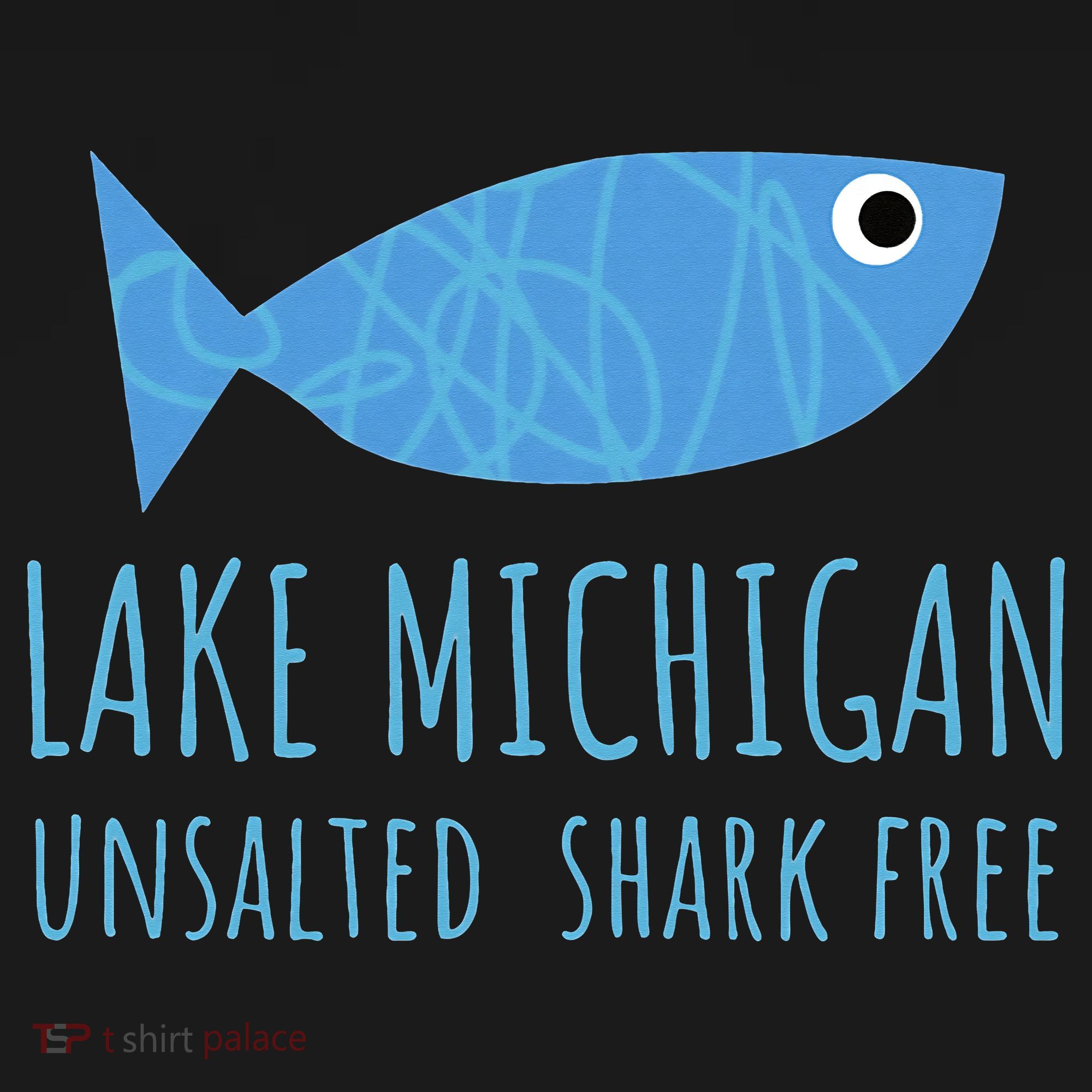 Lake Michigan Unsalted Shark Free Great Lakes Fishing Lover Women's Tank Top