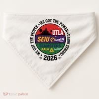 Labor Movement UTLA SEIU AALA We Got The People USA-Made Doggie Bandana thumb 0