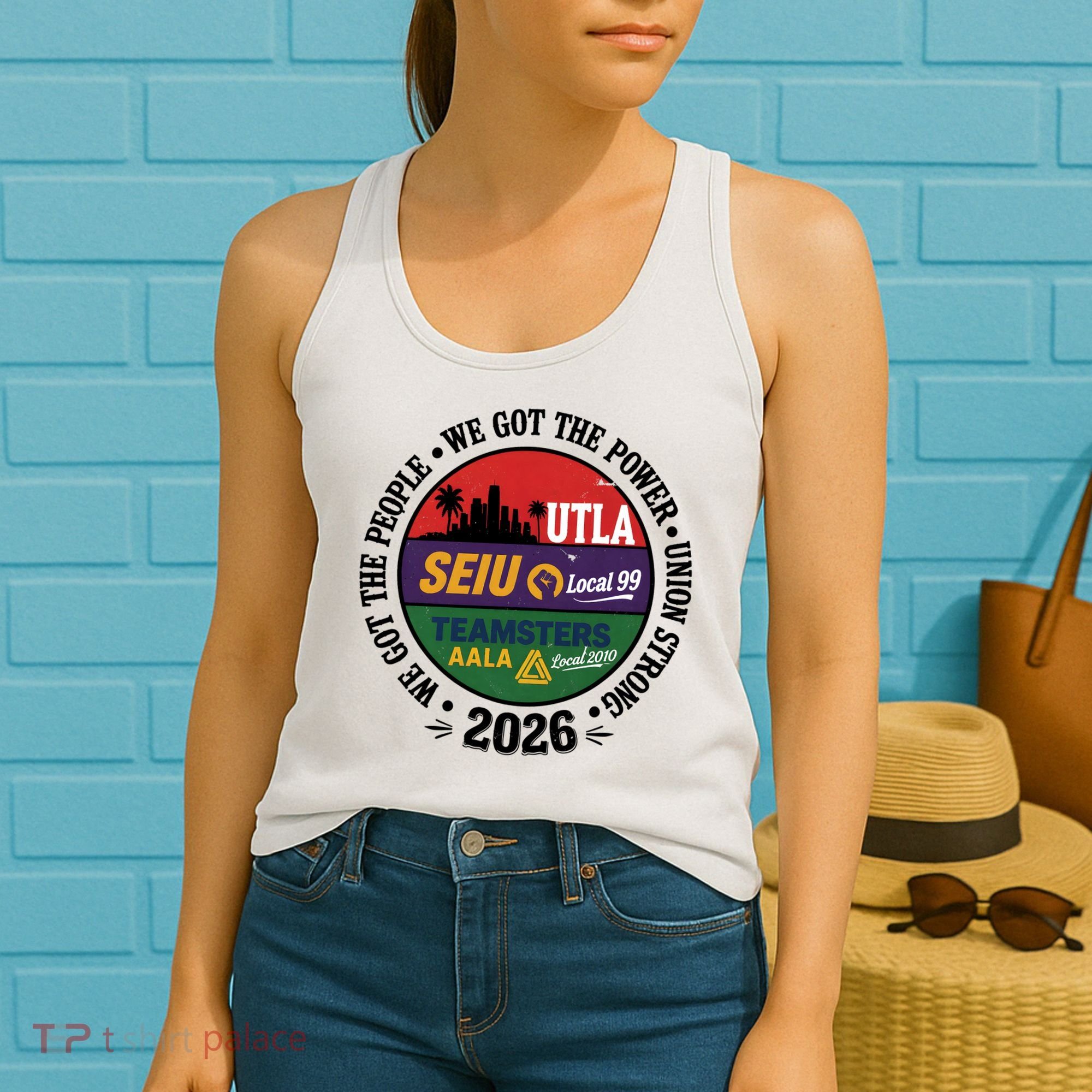 Labor Movement UTLA SEIU AALA We Got The People Women's Tank Top