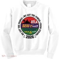 Labor Movement UTLA SEIU AALA We Got The People Kids Sweatshirt thumb 0