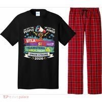 Labor Movement UTLA SEIU AALA Union Strong Protest Pajama Set thumb 0