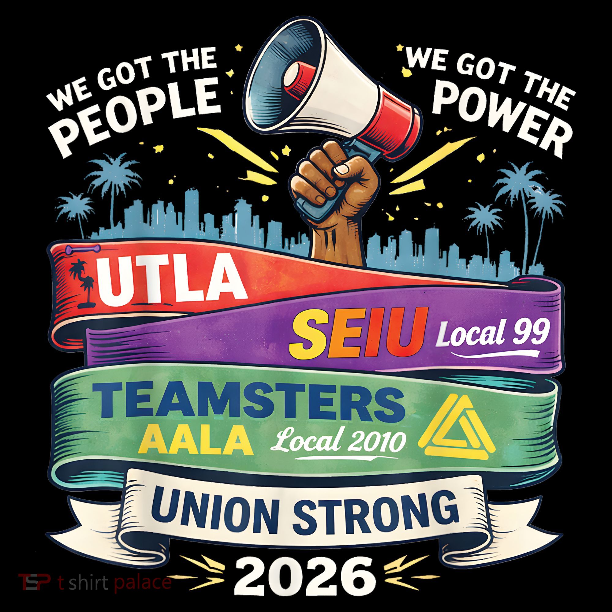 Labor Movement UTLA SEIU AALA Union Strong Protest Women's Hoodie