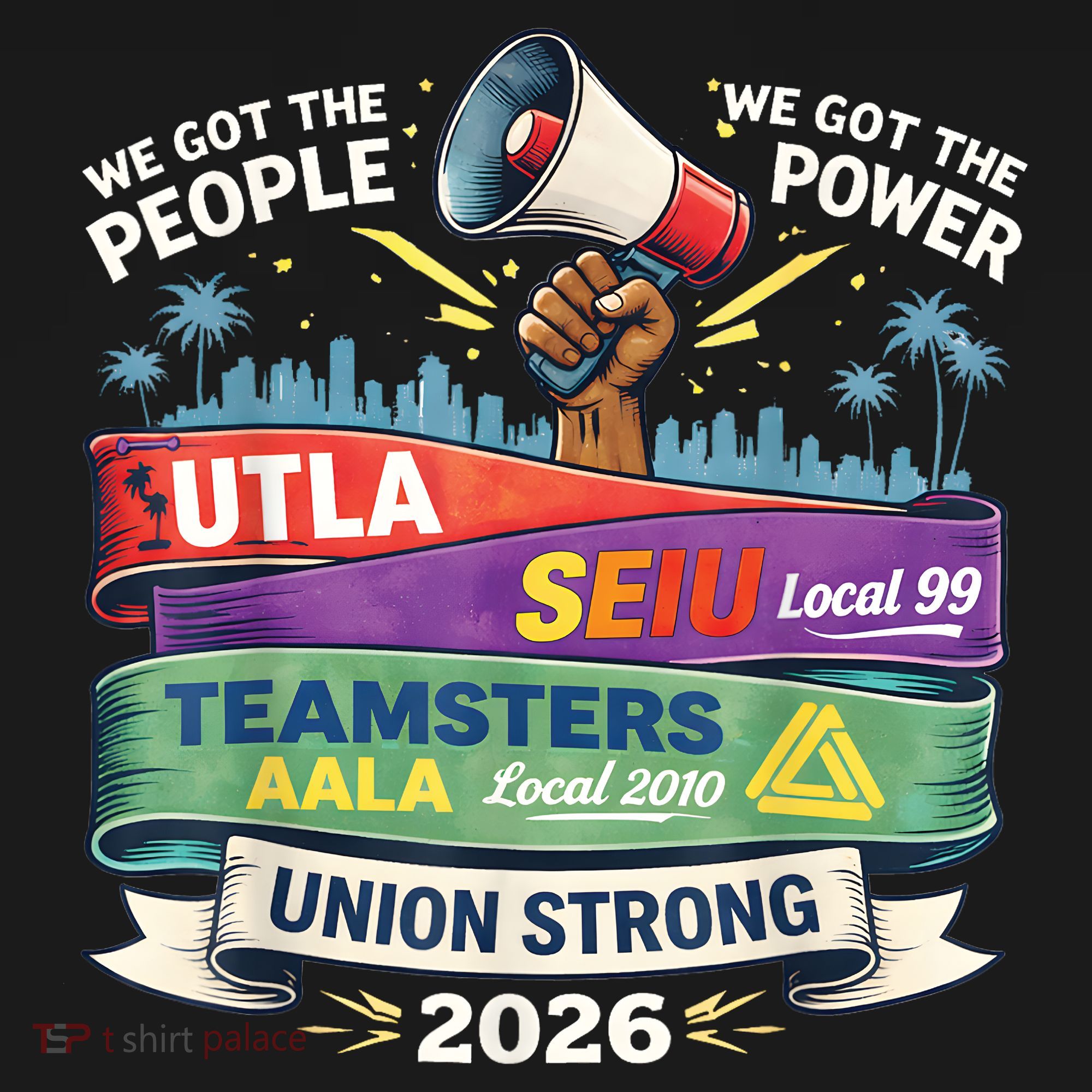 Labor Movement UTLA SEIU AALA Union Strong Protest Mousepad